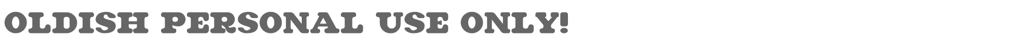 Sample characters Oldish Font